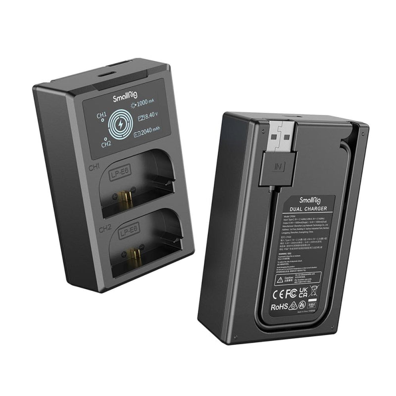Smallrig Kit da 2 Batterie e Caricabatterie LP-E6NH Smallrig Kit da 2 Batterie e Caricabatterie LP-E6NH
